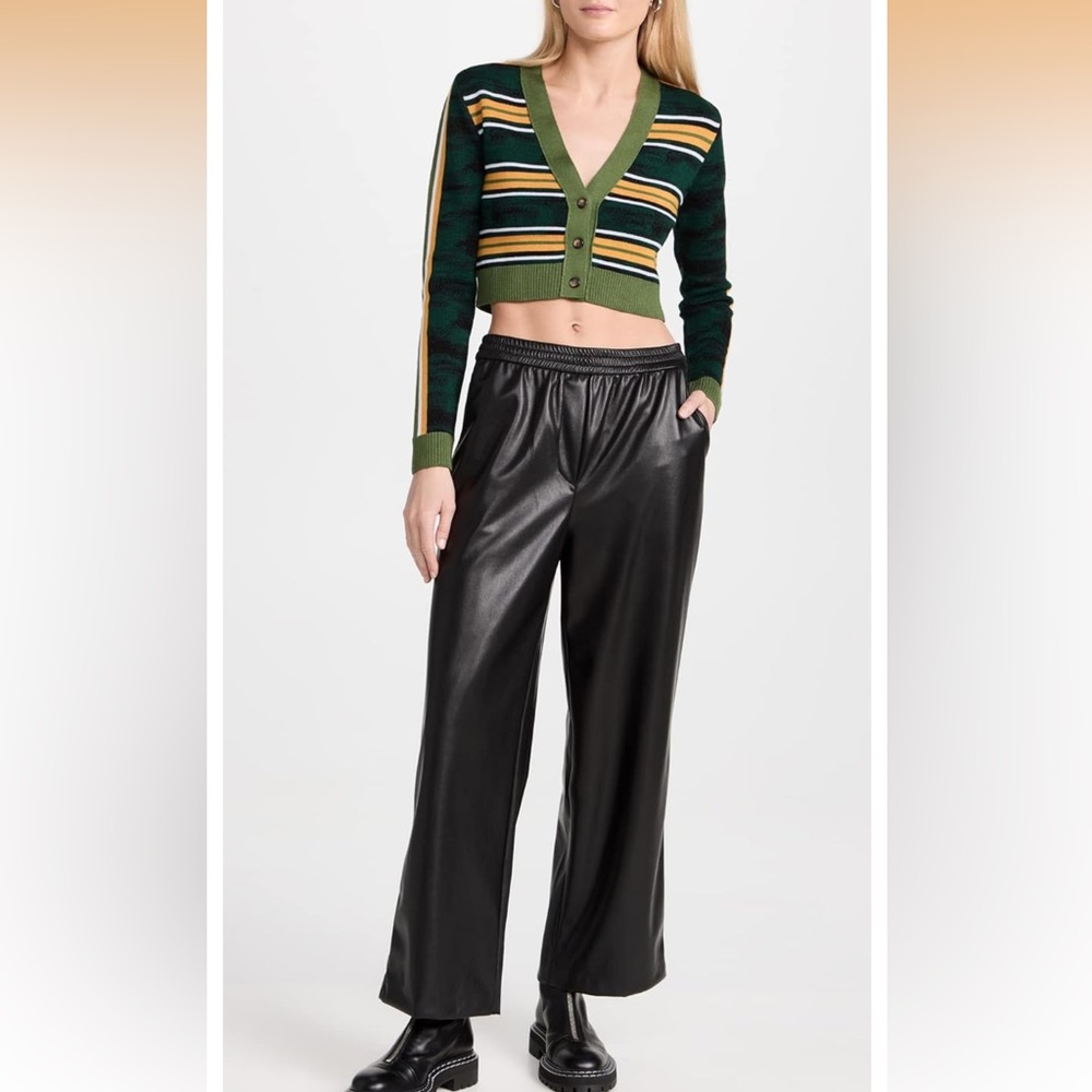 NWT VELVET BY GRAHAM‎ & SPENCER JENNA LEATHER PANTS LARGE